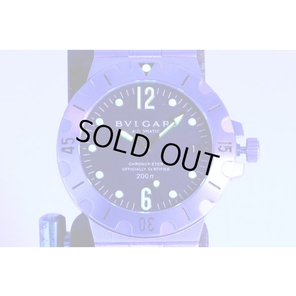 ブルガリ　スクーバ　ＳＤ３８　黒文字盤　ライト