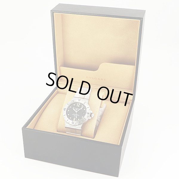 ブルガリ　スクーバ　ＳＤ３８　黒文字盤　箱