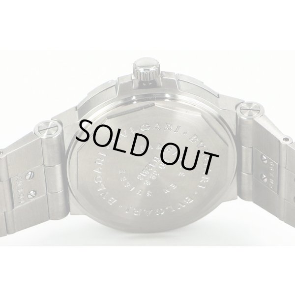 ブルガリ　スクーバ　ＳＤ３８　黒文字盤　裏面拡大