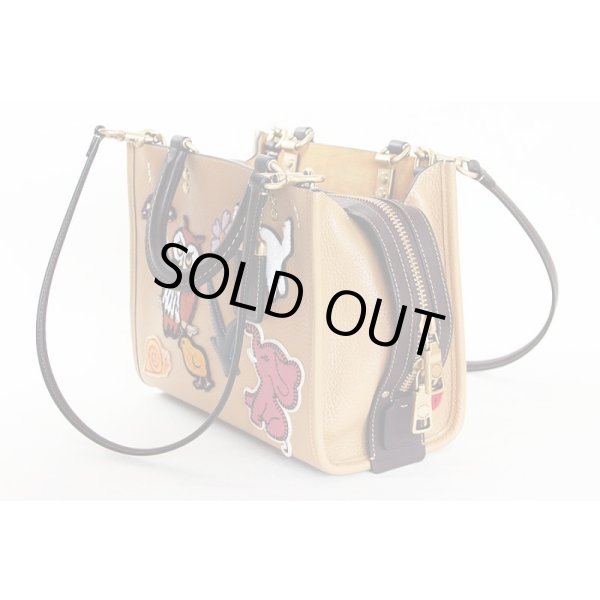 コーチ　ローグ25 3WAYハンドバック  No.F2180-C6167 ベージュ　サイド