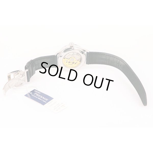 セイコー　プレサージュ　ＳＡＲＹ０８７　紺文字盤 　カクテル限定　革ベルト