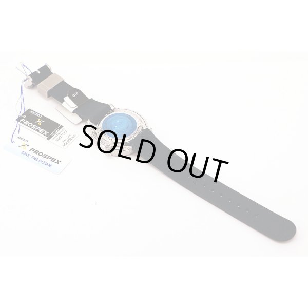 セイコー　プロスペック　ＳＢＤＹ０１１７　紺　ペンギンシルエット文字盤　革ベルト状態　裏面