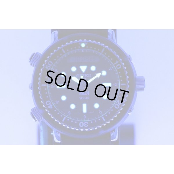 セイコー　プロスペック　ＳＢＥＱ００３　黒文字盤　ソーラー　ＰＡＤＩ限定　ライト