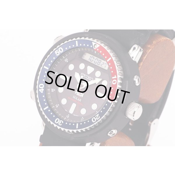 セイコー　プロスペック　ＳＢＥＱ００３　黒文字盤　ソーラー　ＰＡＤＩ限定　サイド拡大