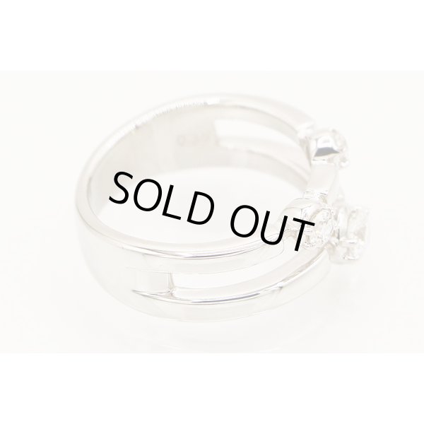 タサキ　K18WG ダイアイリリング 0.36ct 7.10g　刻印(2)