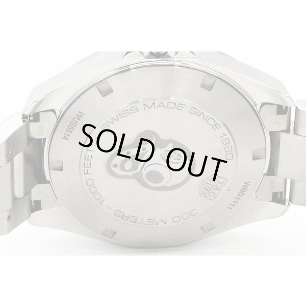 タグホイヤー　アクアレーサー　ＷＢＤ１１１１　白文字盤　裏面拡大