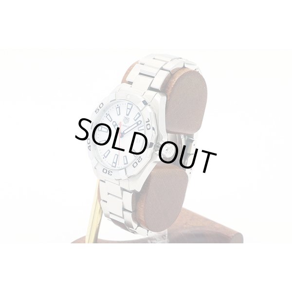 タグホイヤー　アクアレーサー　ＷＢＤ１１１１　白文字盤　サイド