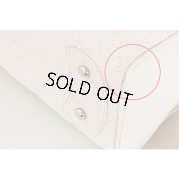 シャネル　マトラッセ フリンジ ミニボストンバック ピンクベージュ　底　角スレ