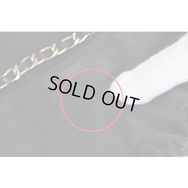 シャネル　バケット（巾着）チェーンショルダーバック AS2314 ブラック／GP金具　表面擦れ