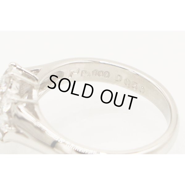 ポーラ　PT900 ダイアイリリング 0.50ct 5.80g　刻印