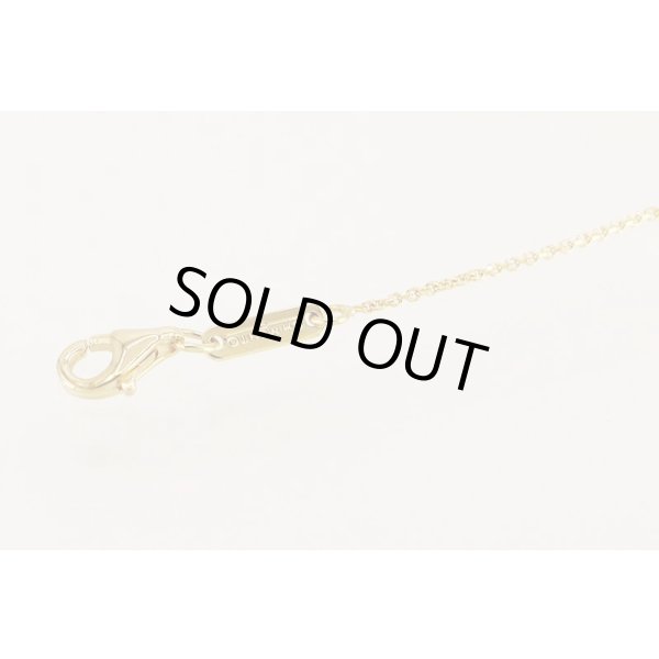 キメント　750YG 半貴石ダイアイリペンダントネックレス 8.80g　留め具