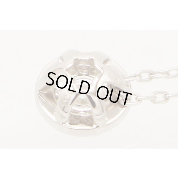 フォーエバーマーク　K18WG ダイアイリペンダントネックレス 0.18ct 2.30g　裏面拡大