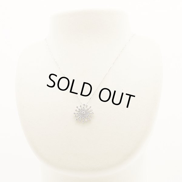 RAIMA　750WG ダイアイリペンダントネックレス 1.20ct 6.00g　装着イメージ