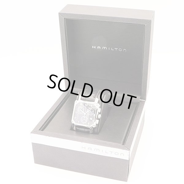 ハミルトン　ロイド　クロノグラフ 　Ｈ１９４１２７　黒文字盤　箱