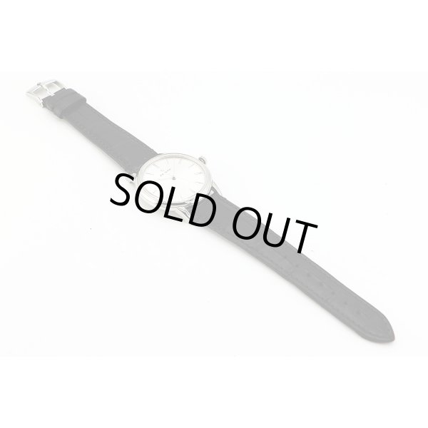 ゼニス　エリート　クラシック　０３．２９９０．６７９　銀文字盤　革ベルト状態　表面