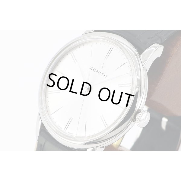 ゼニス　エリート　クラシック　０３．２９９０．６７９　銀文字盤　サイド拡大