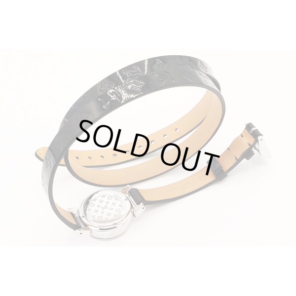 ルイヴィトン　タンブール　ビジュシークレット　Ｑ１５１Ｒ　黒文字盤　革ベルト