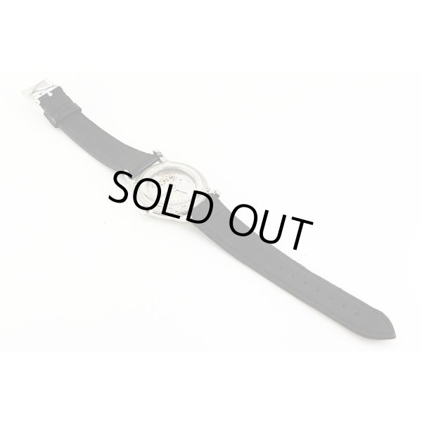 ゼニス　エリート　クラシック　０３．２９９０．６７９　銀文字盤　革ベルト状態　裏面