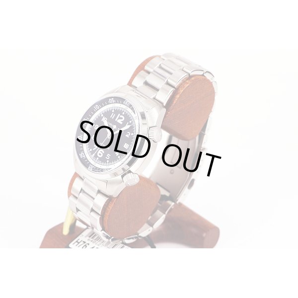 ハミルトン　カーキパイロット パイオニア　Ｈ７６４５５０　２つリューズ　黒文字盤　サイド