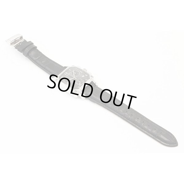 ハミルトン　ロイド　クロノグラフ 　Ｈ１９４１２７　黒文字盤　革ベルト状態　表面