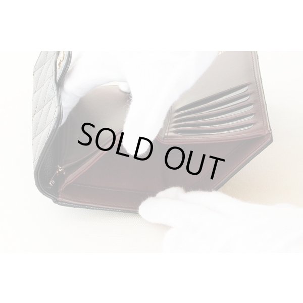 シャネル　ミディアム クラシック フラップ ウォレット AP0232 ブラック　お札入れ