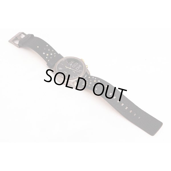 ディーゼル　ＤＺ５４３２　クロノグラフ　黒文字盤　革ベルト状態　表面