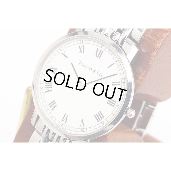 ティファニー　クラシック　Ｍ１５１　白文字盤　サイド拡大