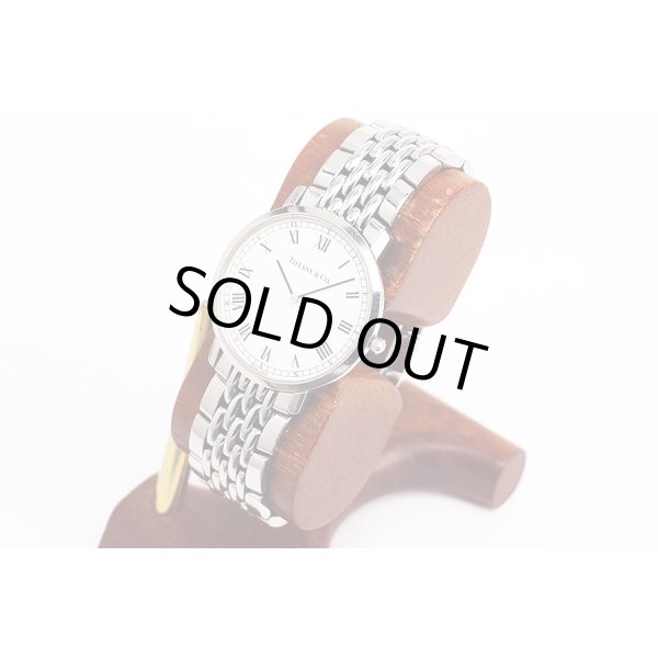 ティファニー　クラシック　Ｍ１５１　白文字盤　サイド