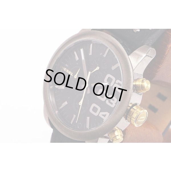 ディーゼル　ＤＺ５４３２　クロノグラフ　黒文字盤　サイド拡大