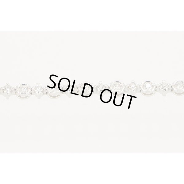 K18WG ダイアイリブレスレット 1.50ct 8.40g　拡大