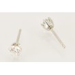 PT900 ダイアイリピアス 0.338ct 0.330ct 1.20g　留め具を外したイメージ