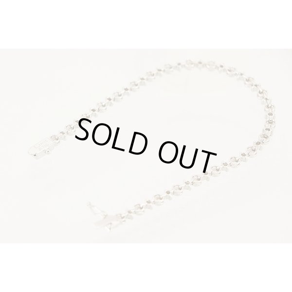 K18WG ダイアイリブレスレット 1.50ct 8.40g　留め具外したイメージ　裏面