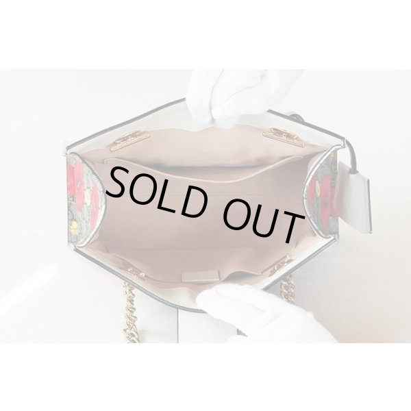 グッチ　フローラー パドロック GGスモールショルダーバック 498156 204991 ベージュ／ホワイト　中身