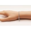 K18WG ダイアイリブレスレット 1.50ct 8.40g　装着イメージ