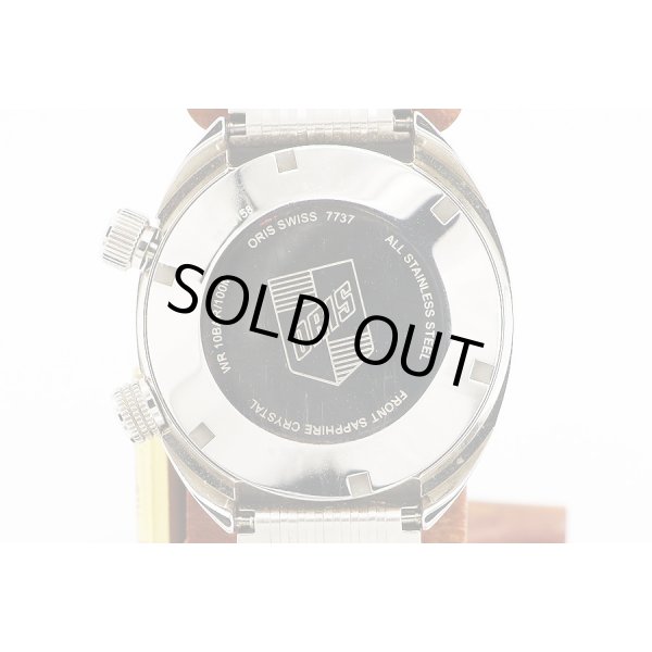 オリス　クロノリスデイト　７３３．７７３７　グレー文字盤　裏面拡大