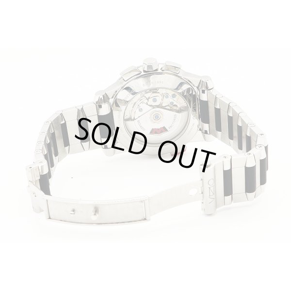 モバード　ヴィジオ　クロノグラフ　３８．Ｈ９．１８９１　銀文字盤　黒インダイアル　ブレス