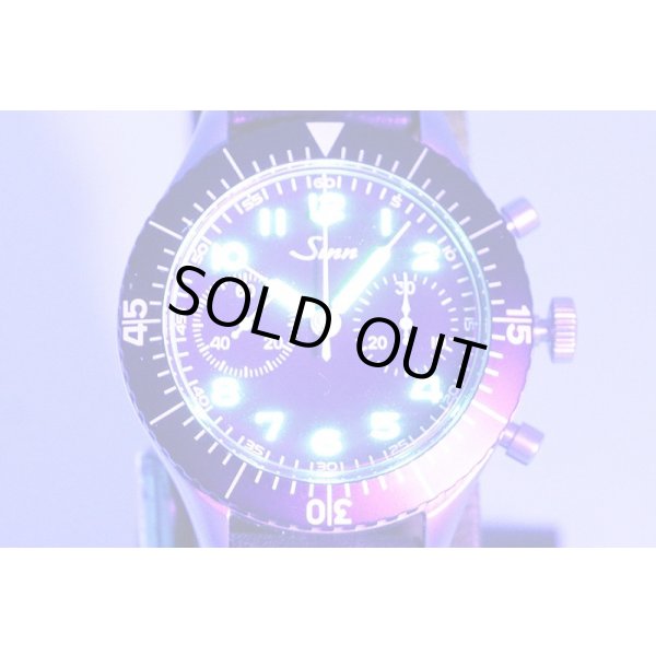 ジン　１５５　レプリカ　２カウンタークロノ　黒文字盤　ライト