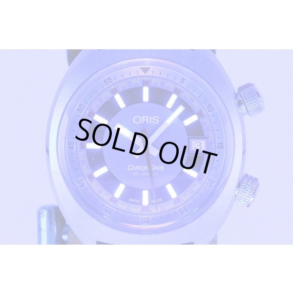 オリス　クロノリスデイト　７３３．７７３７　グレー文字盤　ライト