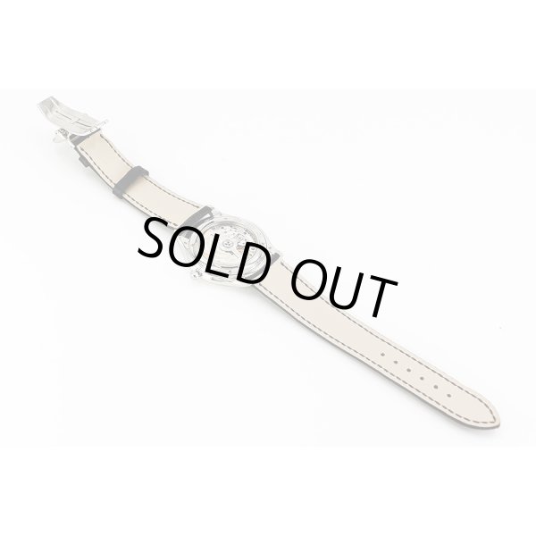 ジャガールクルト　マスターコントロール１０００　１７１．９．９０．Ｓ　銀文字盤　革ベルト状態　裏面