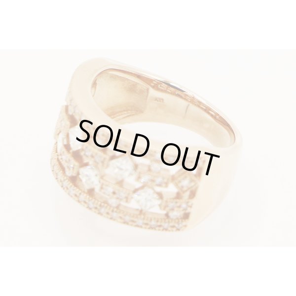 K18PG ダイアイリリング 0.90ct 8.40g　刻印(1)