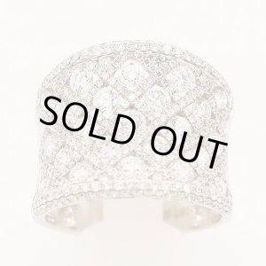 画像: K18WG ダイアイリリング 3.07ct 9.70g