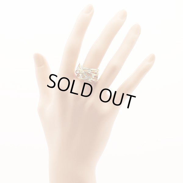 K18 ダイアイリリング 0.50ct 11.40g　装着イメージ