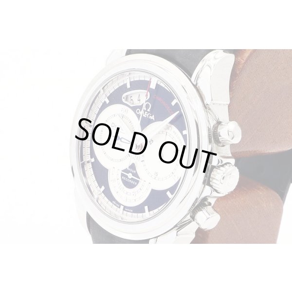 オメガ　デビル　クロノスコープ　４５５０．５０．３１　黒文字盤　サイド拡大