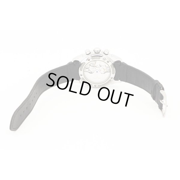 オメガ　デビル　クロノスコープ　４５５０．５０．３１　黒文字盤　ラバーベルト