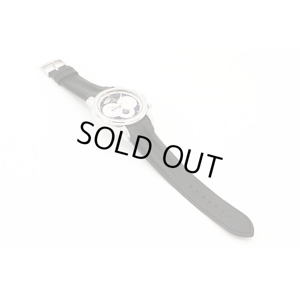 オメガ　デビル　クロノスコープ　４５５０．５０．３１　黒文字盤　ラバーベルト状態　表面