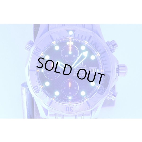 オメガ　シーマスター　クロノグラフ　２５９８．８０　紺文字盤　ライト