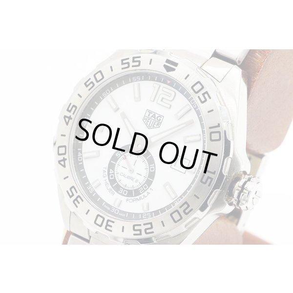 タグホイヤー　フォーミュラー１　ＷＡＺ２０１３　白文字盤　サイド拡大