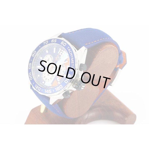 タグホイヤー　フォーミュラー１　ＣＡＺ１０１Ｎ　Ｇｕｌｆ限定　紺文字盤　サイド