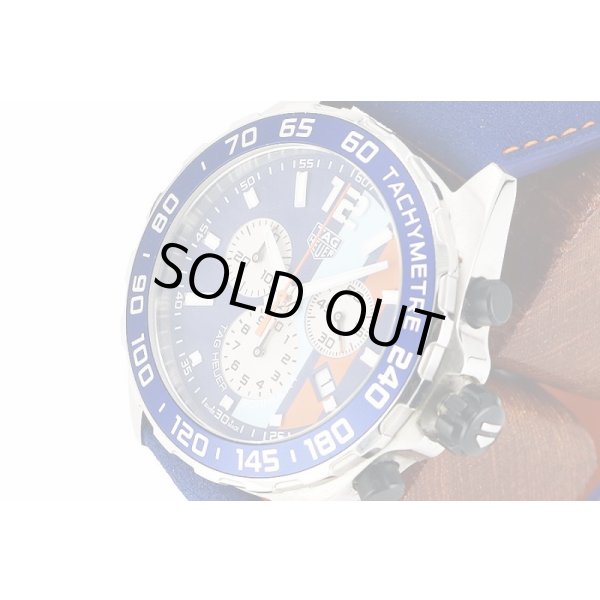 タグホイヤー　フォーミュラー１　ＣＡＺ１０１Ｎ　Ｇｕｌｆ限定　紺文字盤　サイド拡大