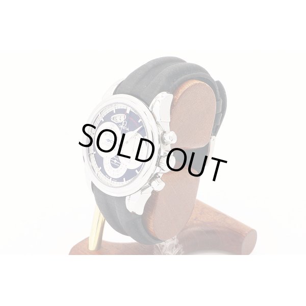 オメガ　デビル　クロノスコープ　４５５０．５０．３１　黒文字盤　サイド